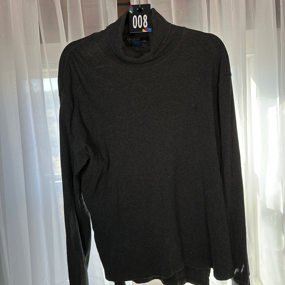 Used POLO by Ralph Lauren large men’s dark grey turtle neck